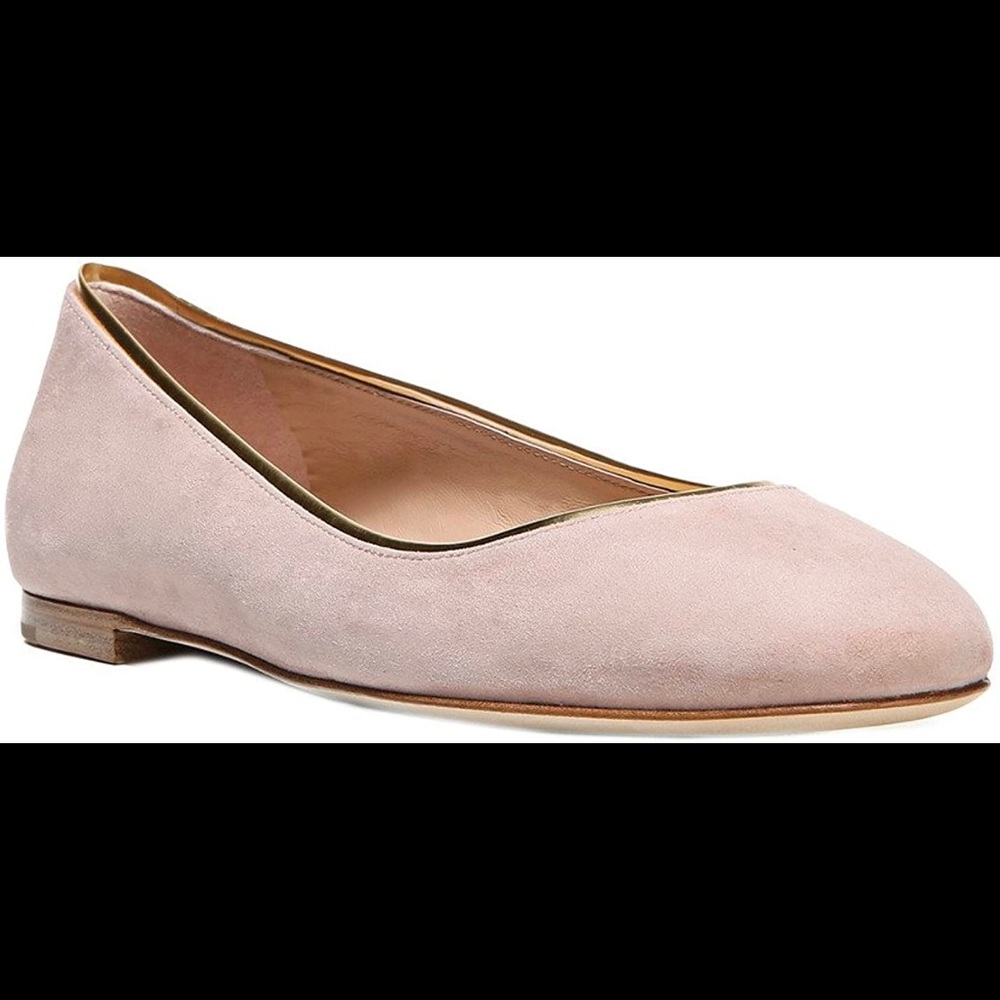 Diane Von Furstenburg flats - blush suede, worn 3 times